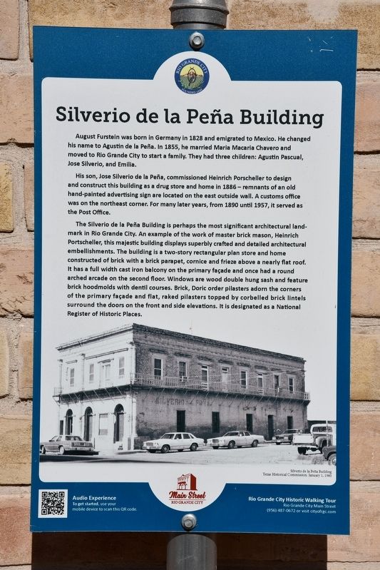 Silverio de la Peña Building Marker image. Click for full size.