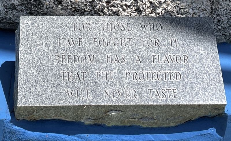 The Flavor of Freedom Marker. Click for full size. The Flavor of Freedom Marker image. Click for full size.