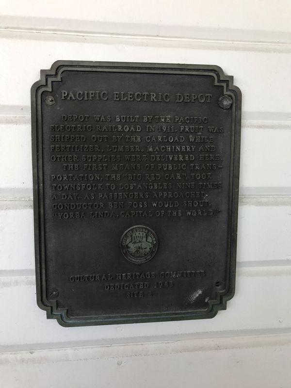Pacific Electric Depot Marker image. Click for full size.