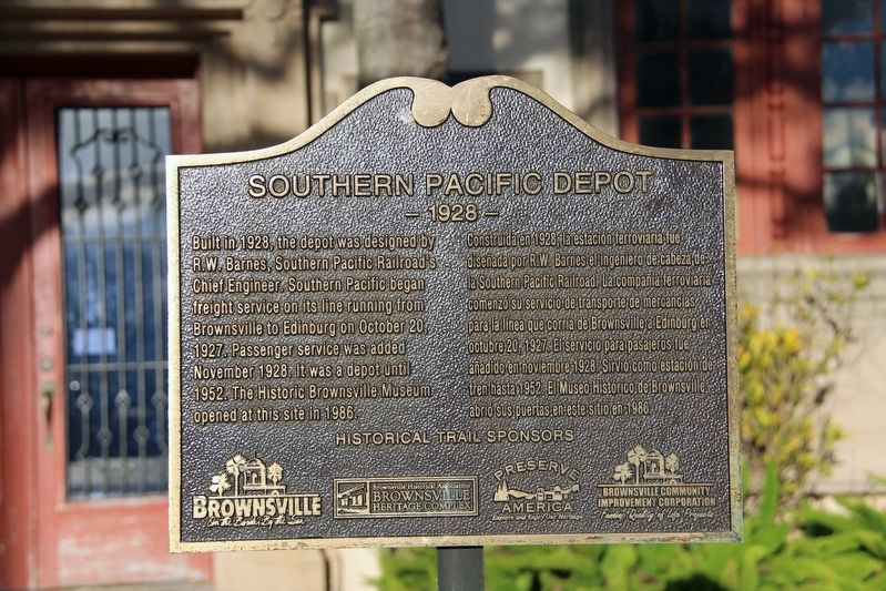 Southern Pacific Depot Marker image. Click for full size.