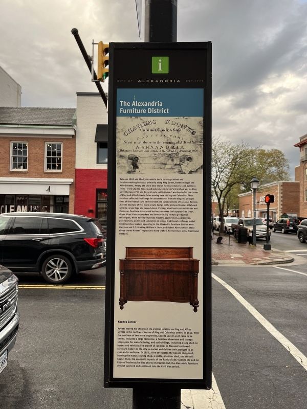 The Alexandria Furniture District Marker image. Click for full size.