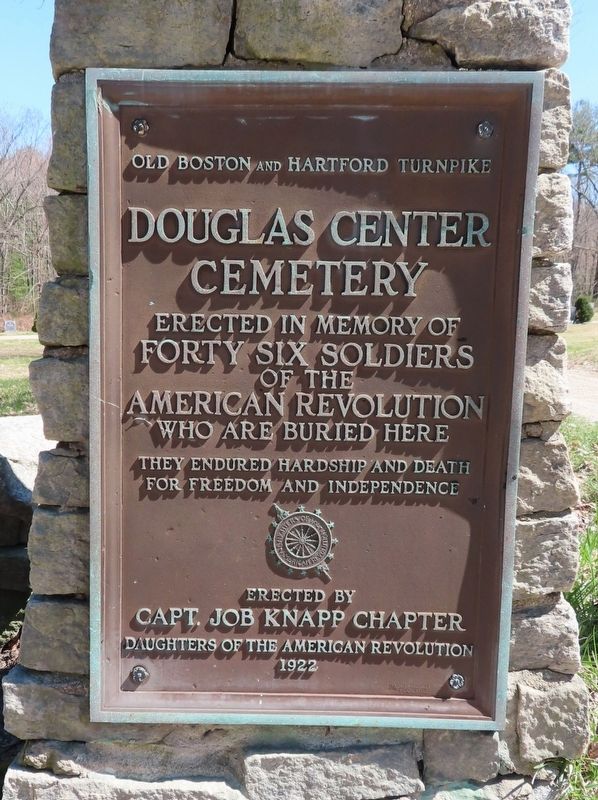 Douglas Center Cemetery Marker image. Click for full size.