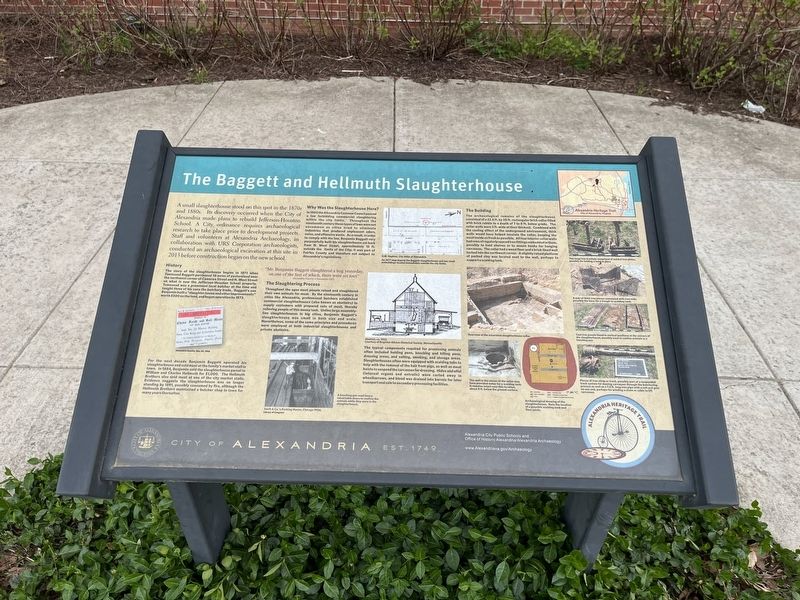 The Baggett and Hellmuth Slaughterhouse Marker. Click for full size. The Baggett and Hellmuth Slaughterhouse Marker image. Click for full size.