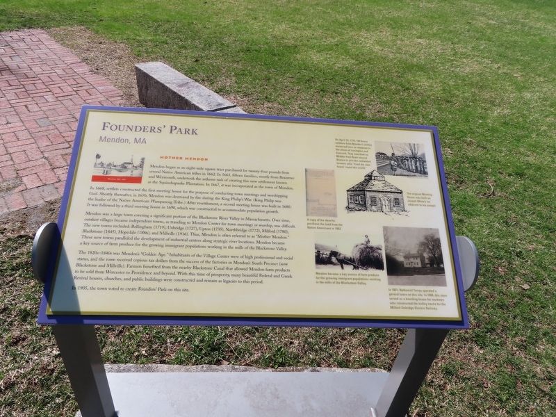 Founders� Park Marker image. Click for full size.