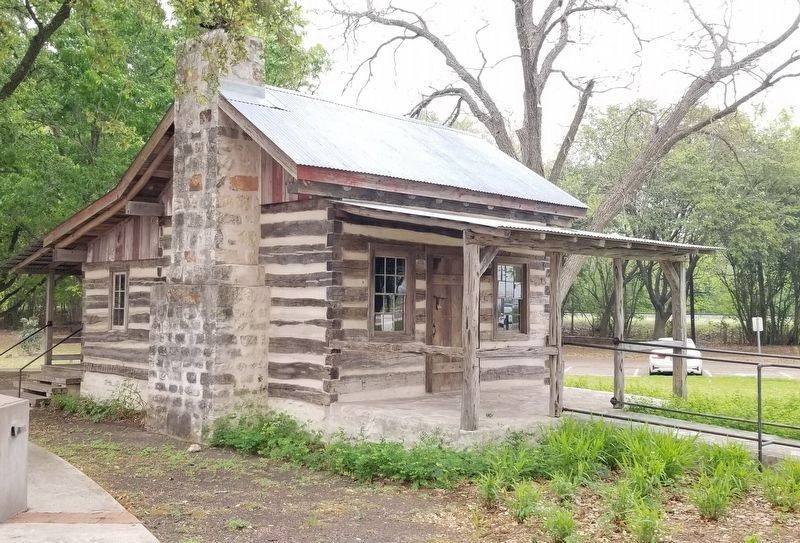 Outside view of the The Dr. Eli T. Merriman Log Cabin image. Click for full size.