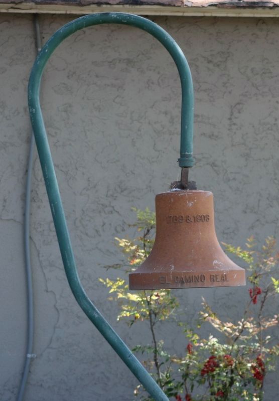 El Camino Real bell in the adobe garden image. Click for full size.