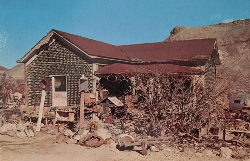Old Postcard - Bottle House image. Click for full size.