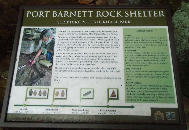 Port Barnett Rock Shelter Marker. Click for more information. Port Barnett Rock Shelter Marker image. Click for more information.