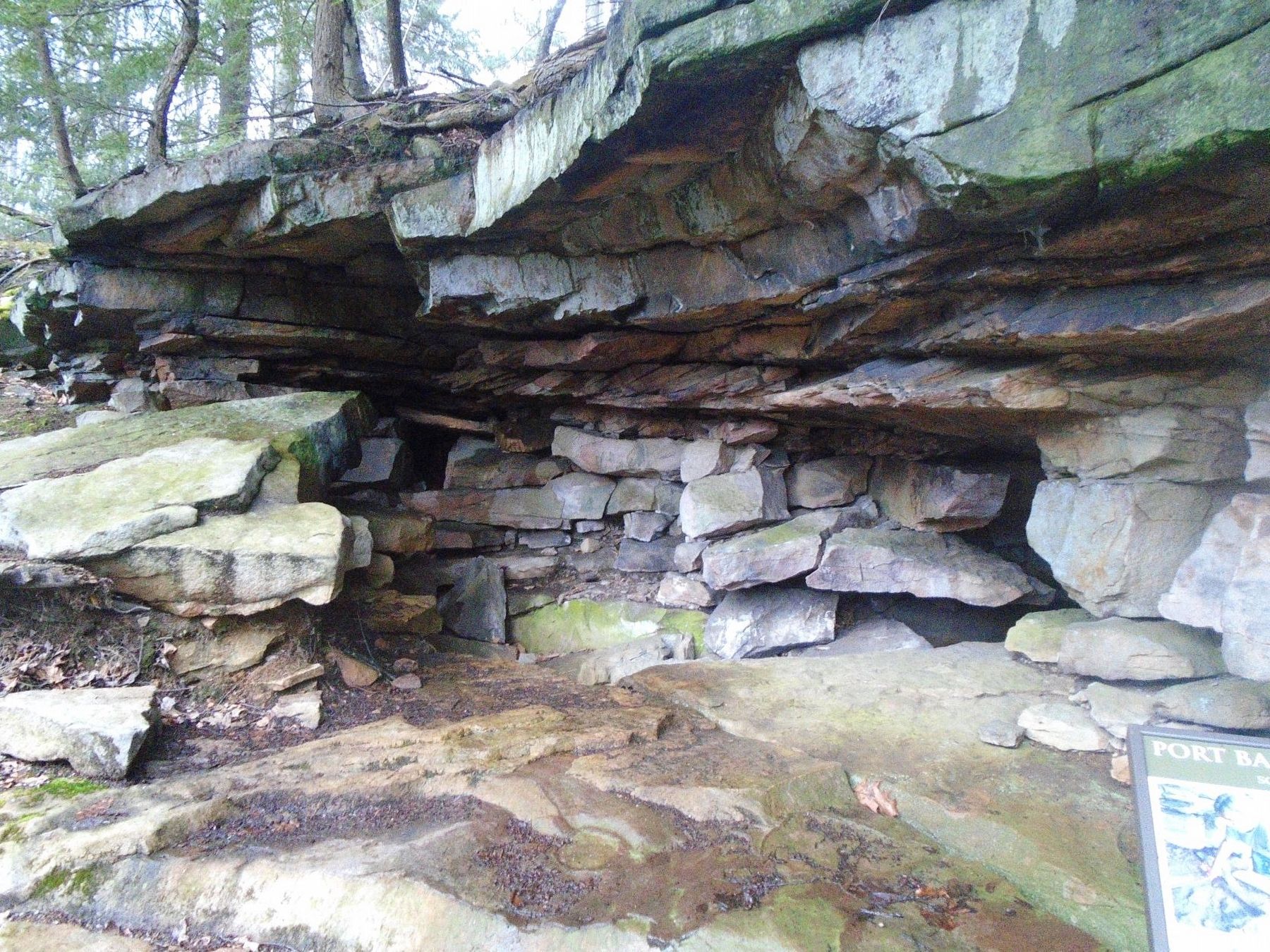 Port Barnett Rock Shelter. Click for full size. Port Barnett Rock Shelter image. Click for full size.