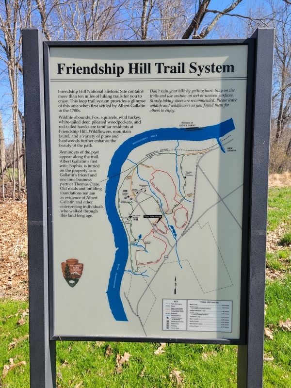 Friendship Hill Trail System Marker image. Click for full size.
