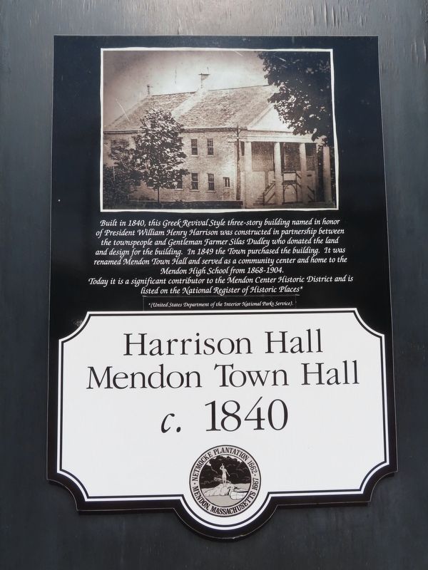 Harrison Hall Marker image. Click for full size.