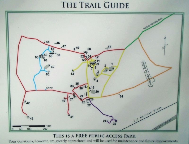 Scripture Rocks Heritage Park Trail Map. Click for full size. Scripture Rocks Heritage Park Trail Map image. Click for full size.