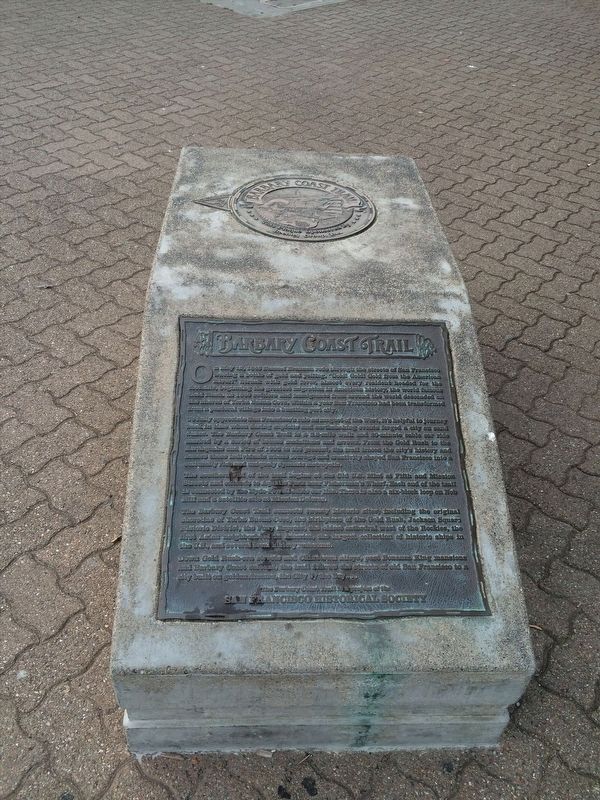 Barbary Coast Trail Marker. Click for full size. Barbary Coast Trail Marker image. Click for full size.