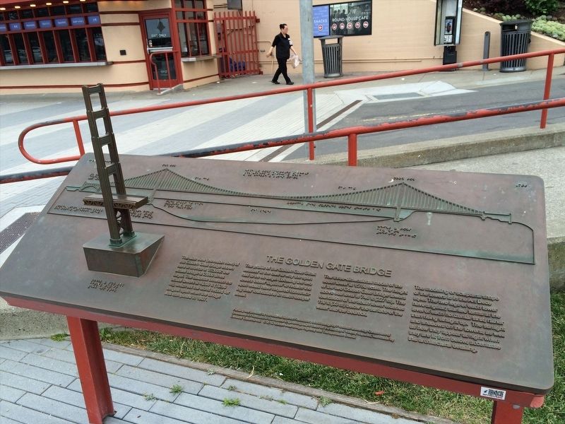 The Golden Gate Bridge Marker image. Click for full size.