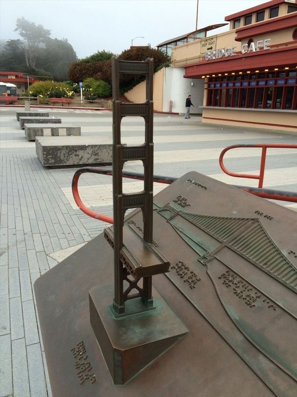 The Golden Gate Bridge Tower Scaled Replica image. Click for full size.