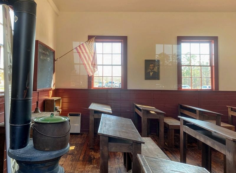 Old Wallville Schoolhouse Interior image. Click for full size.