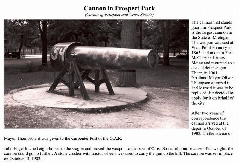 The Cannon in Prospect Park image. Click for more information.