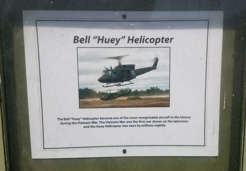 Bell "Huey" Helicopter Marker image. Click for full size.