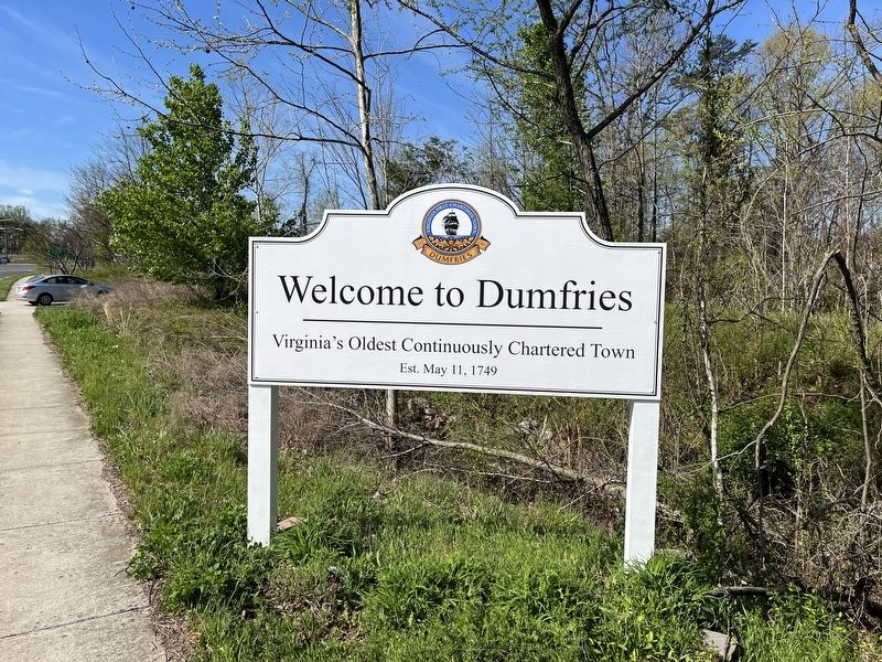 Welcome to Dumfries Marker image. Click for full size.
