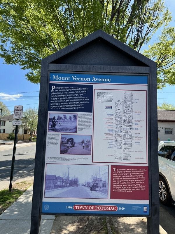 Mount Vernon Avenue side of the marker image. Click for full size.