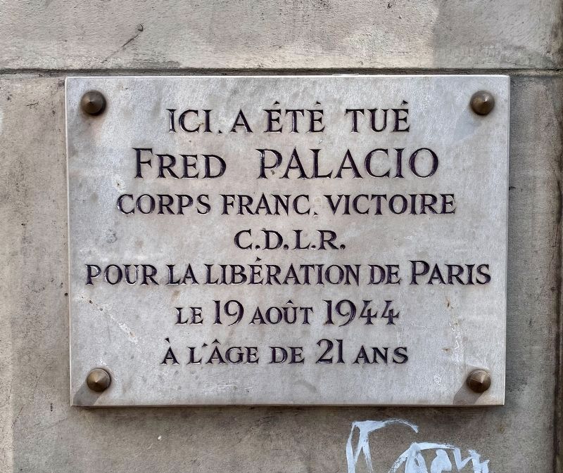Fred Palacio Marker image. Click for full size.