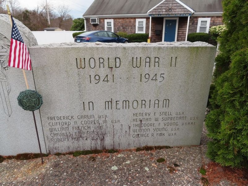 Plainville World War II Memorial. Click for full size. Plainville World War II Memorial image. Click for full size.