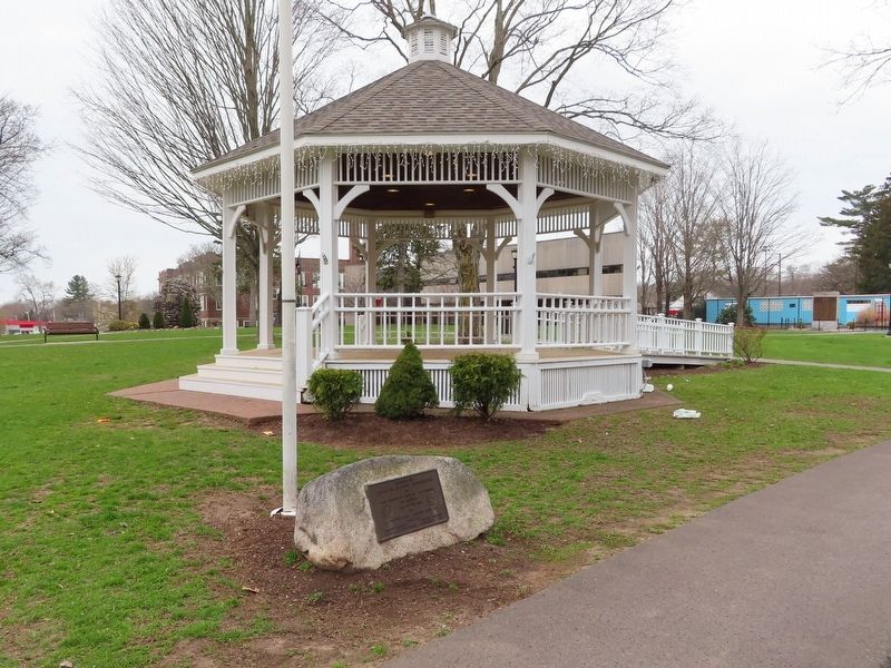 Veterans Bandstand and Marker image. Click for full size.