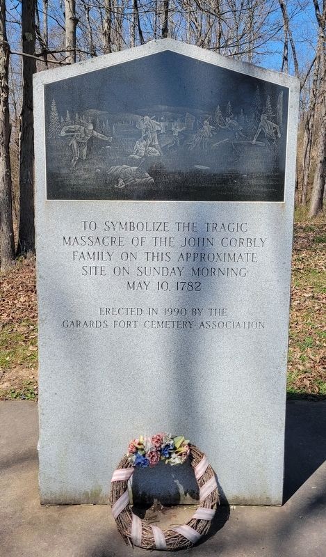 Corbly Massacre Monument image. Click for full size.