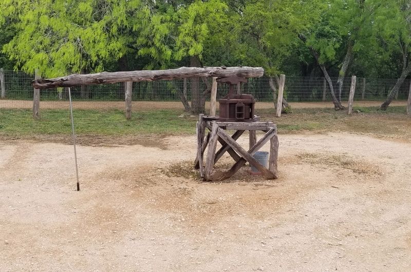 The Cane Press and Fire Pit image. Click for full size.