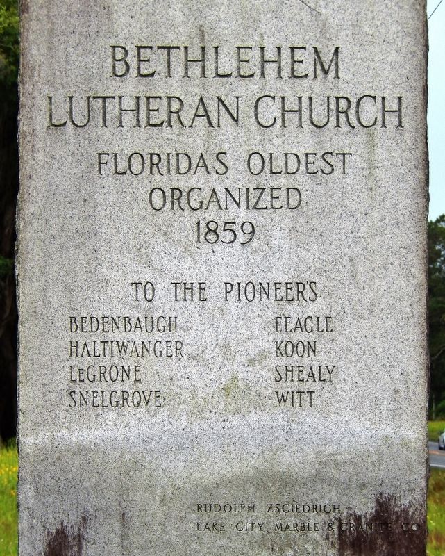 Bethlehem Lutheran Church Marker image. Click for full size.