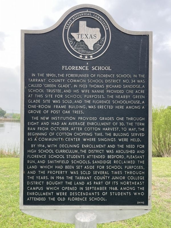 Florence School Marker. Click for full size. Florence School Marker image. Click for full size.