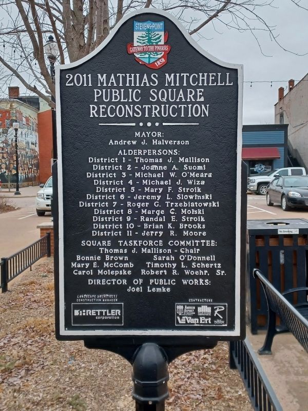 2011 Mathias Mitchell Public Square Reconstruction marker image. Click for full size.