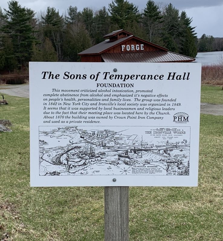 The Sons of Temperance Hall Marker image. Click for full size.
