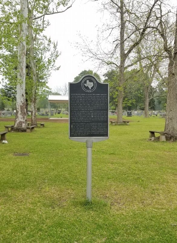 Batson Prairie School & Church and Guedry Cemetery Marker image. Click for full size.