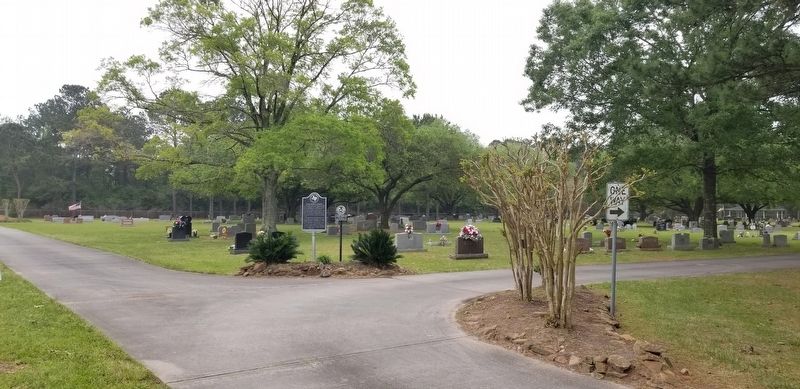 The view of the Griffin Methodist Cemetery and Marker from the entrance to the cemetery image. Click for full size.