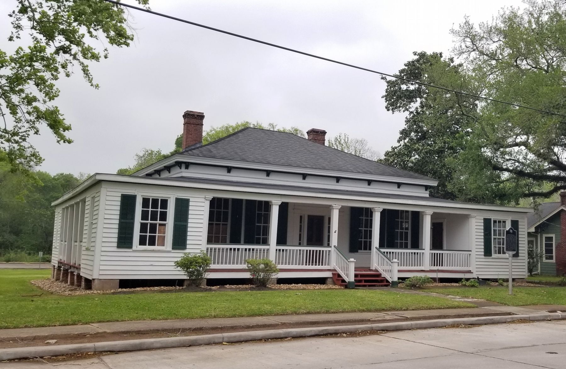 The view of the Cleveland-Partlow House and Marker from across the street image. Click for full size.