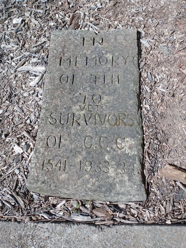 70 Vet Survivors of C.C.C. Memorial image. Click for full size.