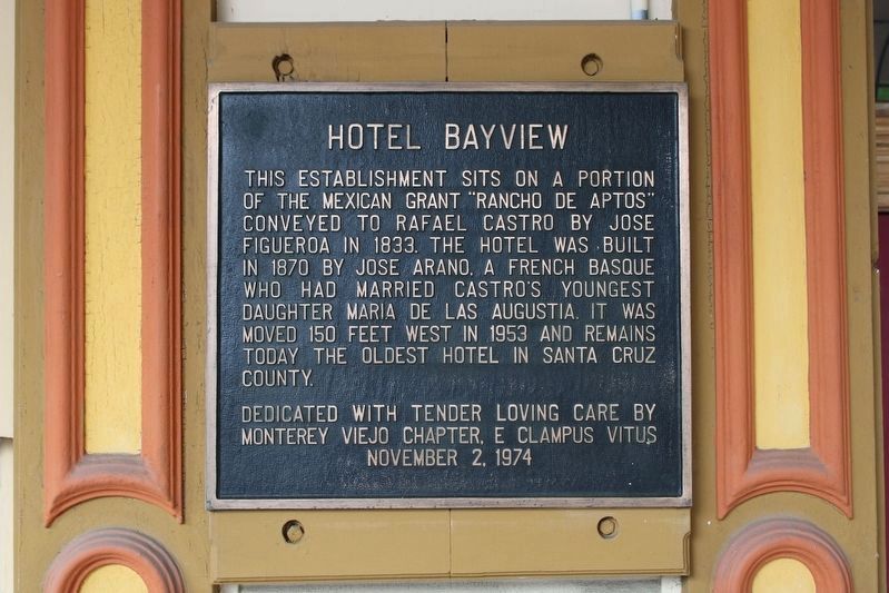Hotel Bayview Marker image. Click for full size.