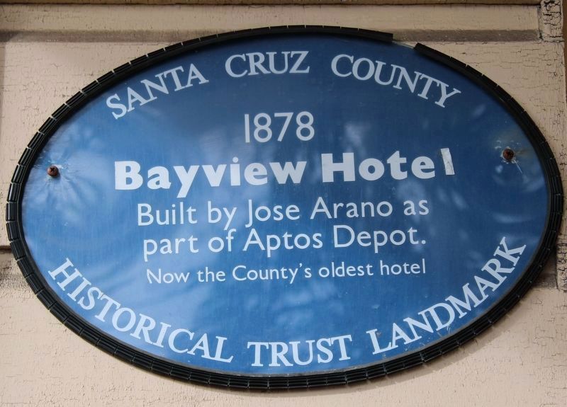 Bayview Hotel Historical Trust Marker. Click for full size. Bayview Hotel Historical Trust Marker image. Click for full size.