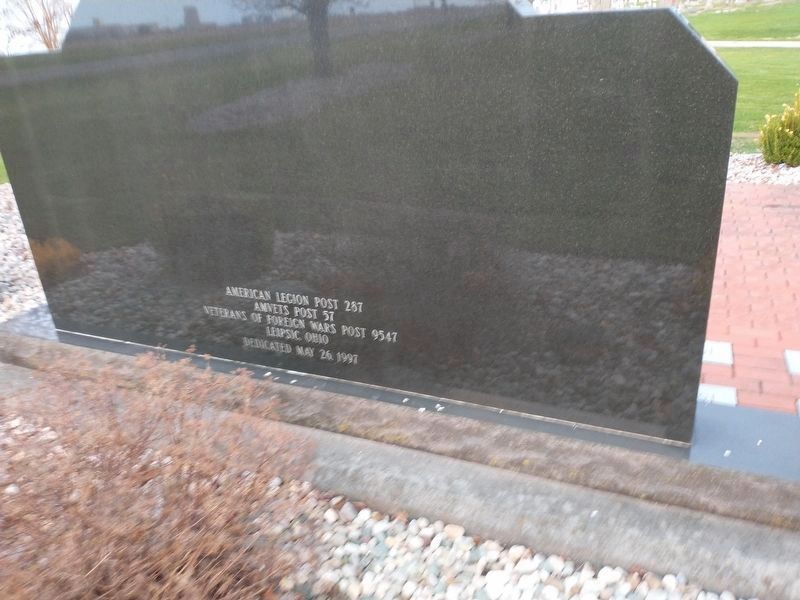 Putnam County Veterans Memorial Reverse. Click for full size. Putnam County Veterans Memorial Reverse image. Click for full size.