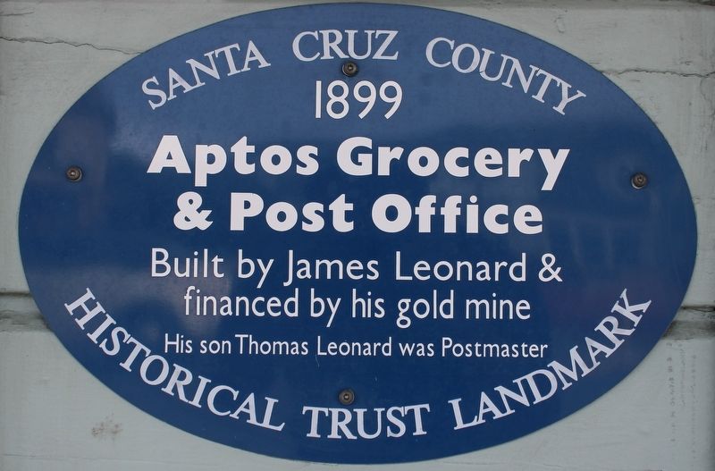 Aptos Grocery & Post Office Marker image. Click for full size.