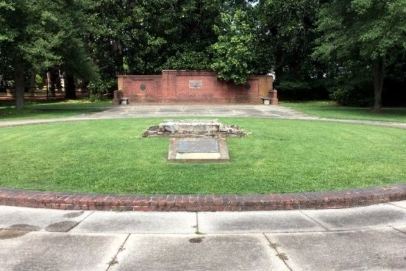 Confederate Monument removed image. Click for full size.