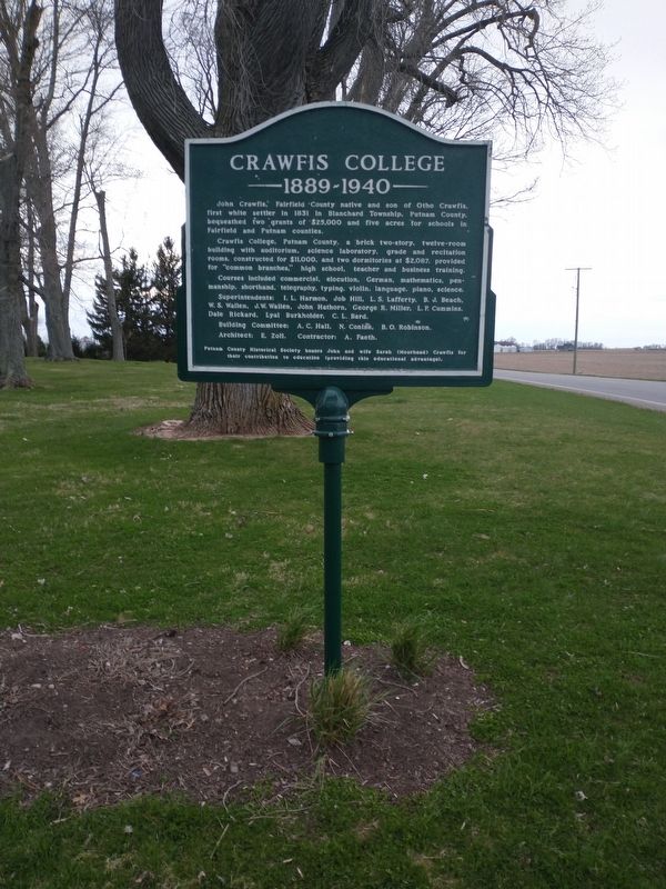 Crawfis College Marker image. Click for full size.