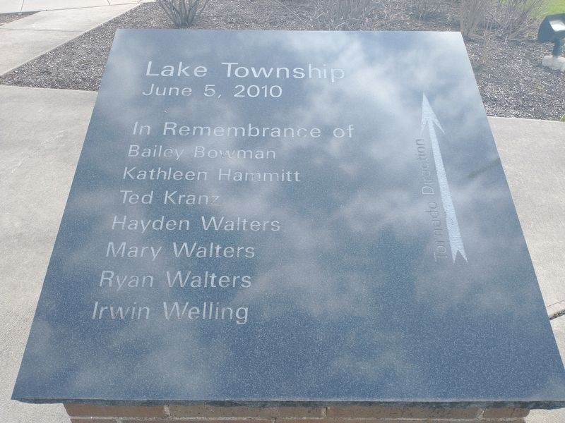 Lake Township Tornado Memorial image. Click for full size.