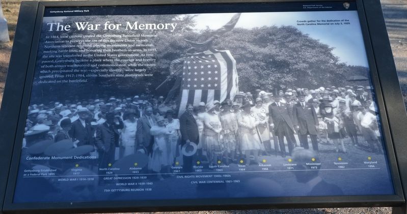 The War for Memory Marker. Click for full size. The War for Memory Marker image. Click for full size.