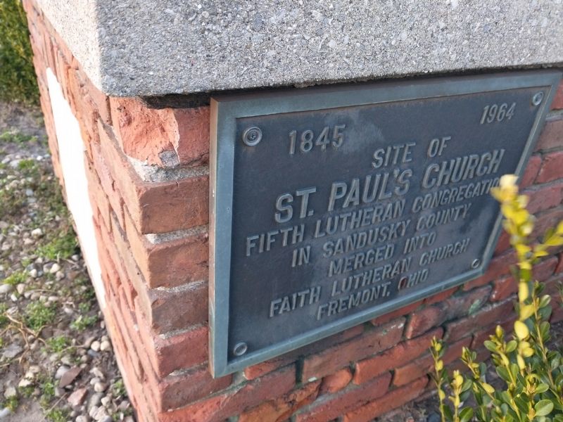 Site Of St. Paul's Church Marker image. Click for full size.