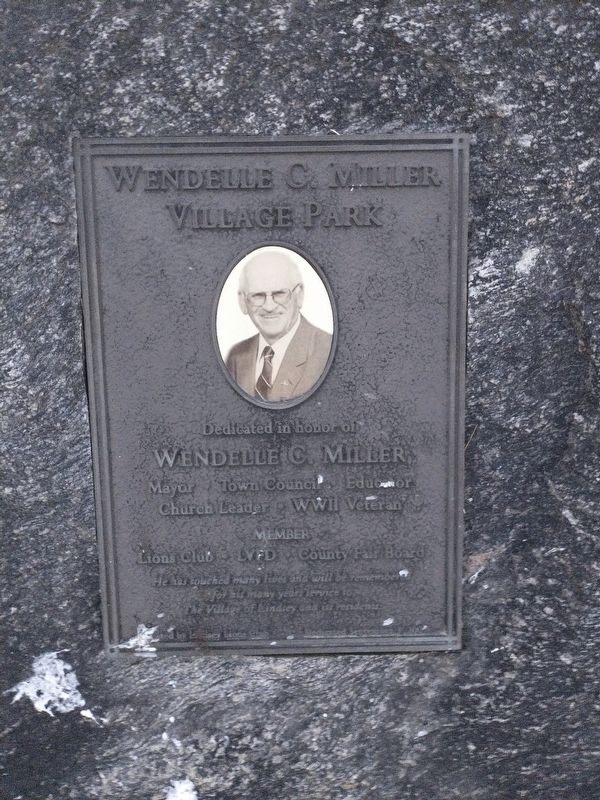 Wendelle C. Miller Village Park Marker image. Click for full size.
