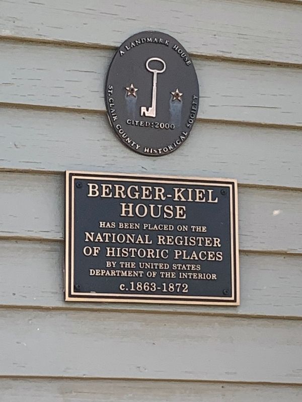 Berger - Kiel House Marker image. Click for full size.