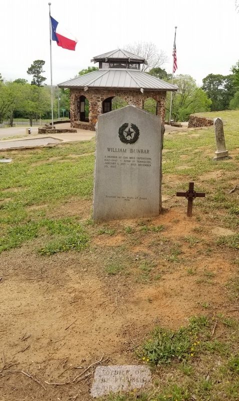 The William Dunbar Marker is in the Fairview cemetery image. Click for full size.