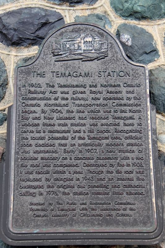 The Temagami Station Marker image. Click for full size.